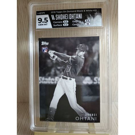 2018 Topps On Demand Shohei Ohtani 大谷翔平 Rc Black And White Hga 蝦皮購物