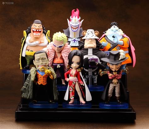 One Piece Figures 8Pcs Set Oka Shichibukai One Piece Anime Figures