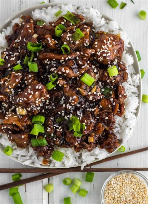 Mongolian Pork Recipe Uses Pork Instead Of Beef Chisel And Fork