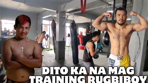 SI ROLANDO DY NA LANG DAW MAG TRAINING KAY RUGBIBOY YouTube