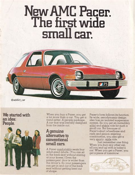 American Motors called its new-for-1975 Pacer 'a piece of tomorrow