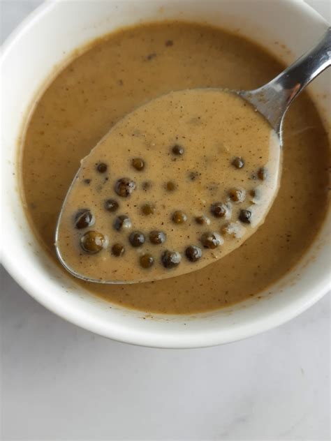 Creamy Peppercorn Sauce Low Carb Nikki Keto Lchf