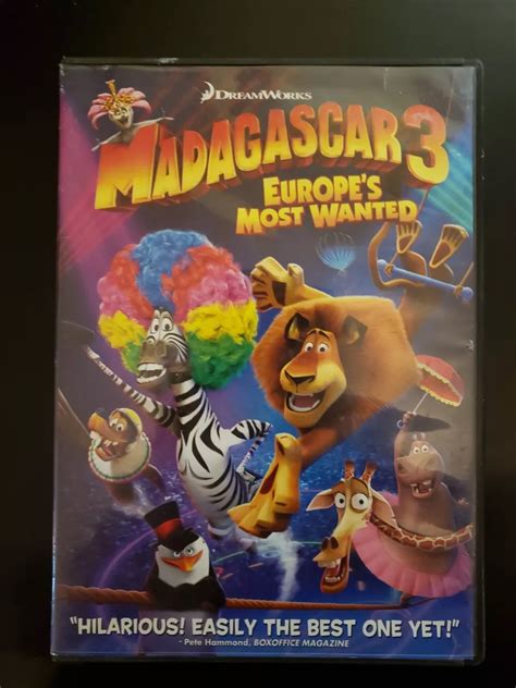 Madagascar 3 Dvd Poster