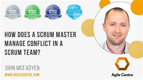 How Does A Scrum Master Manage Conflict In A Scrum Team Youtube