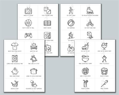 Kids Activity Cards. Instant Download Printable. - Etsy 