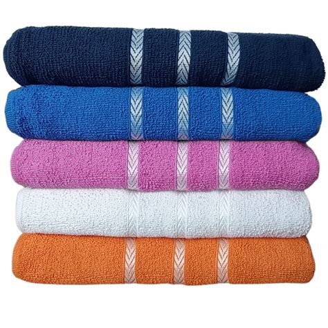 Toalha De Secagem Rápida - Toalha de Banho Kit 5pçs 100% Algodão 70x128cm Secagem Rápida Longa ...