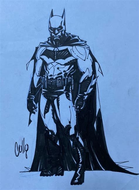 Cully Hamner Warmup Sketch Batman In Tom Smithyman S The Batcave