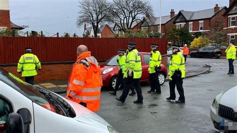 Southport Police Called As Openreach Masts Protestors Block Road Bbc