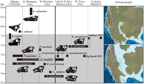 To The Right Paleogeographic Maps Of North America During The Late