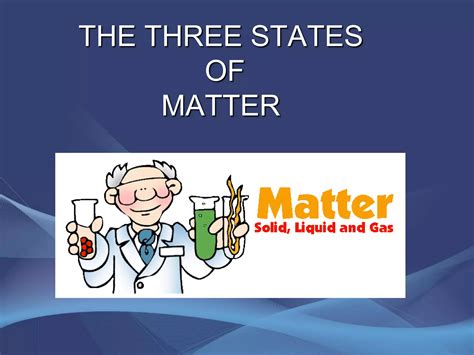 Three States Of Matter Ppt