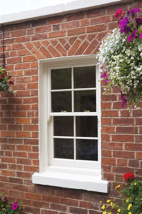 Double Glazed Slim Timber Sash Window In Cream Finish Window Design Sash Windows Windows