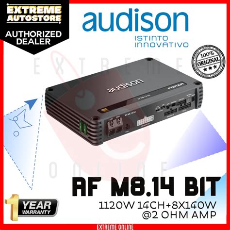 Audison AF C8 14 Bit 8 Channel Amplifier With 14 Channels Of DSP 8 X