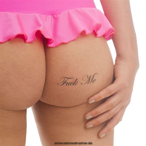 X Punish Me Fuck Me Tattoo Schriftzug In Schwarz Sexy Kinky