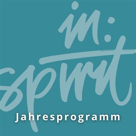 Neues Jahresprogramm Von In Spirit Erschienen Steyler Missionsschwestern