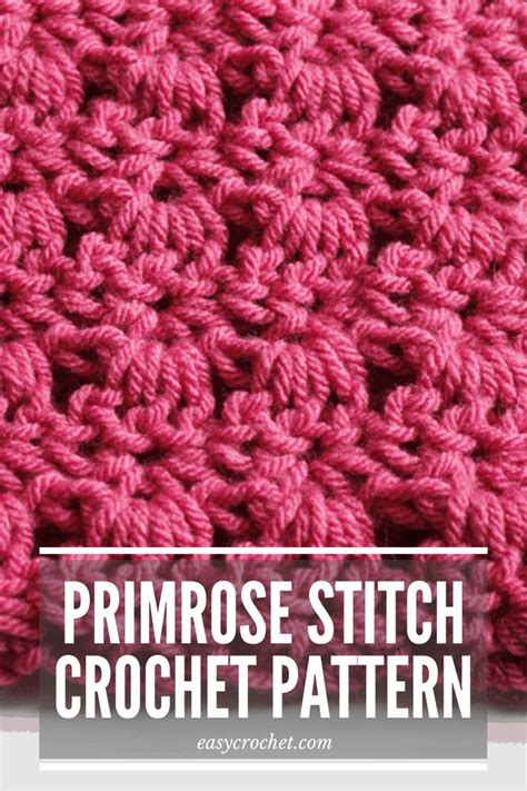 Crochet Primrose Stitch Pattern Primrose Crochet Tutorial Dishcloth