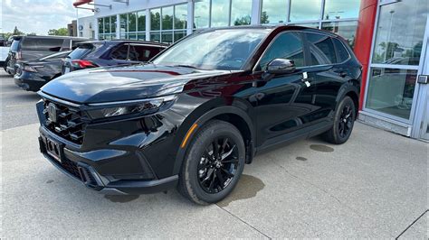 First Look At The 2024 Honda CRV EXL Hybrid In Crystal Black Pearl