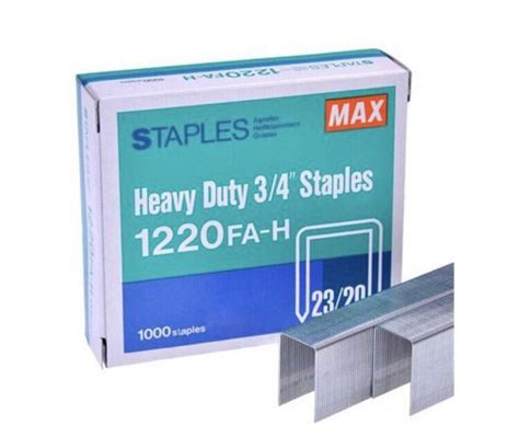 Original Max All Size Heavy Duty Staples Stapler Bullet