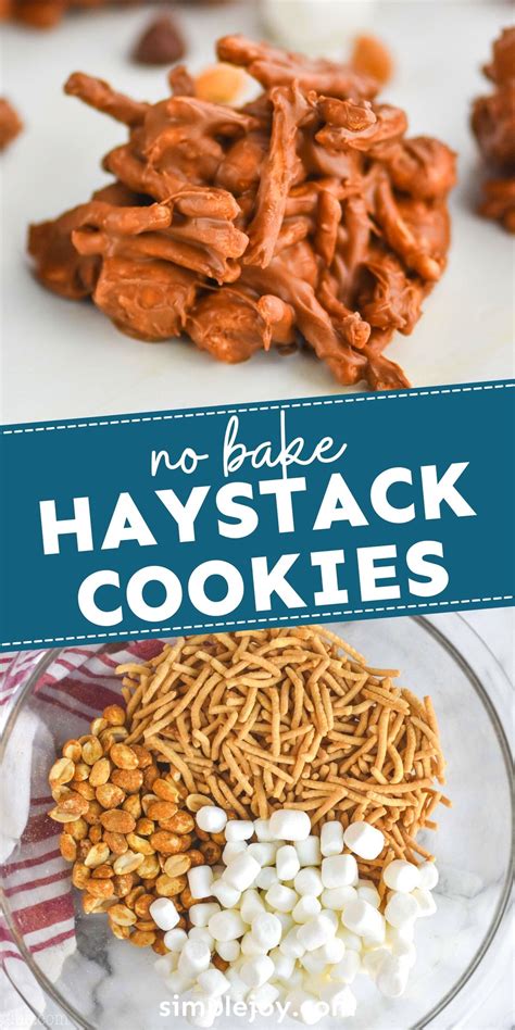No Bake Haystack Cookies With Marshmallows And Pretzels