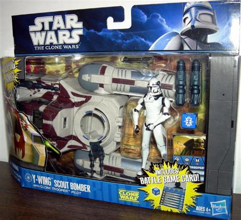 Y-wing Scout Bomber with Clone Trooper Pilot Action Figure Star Wars