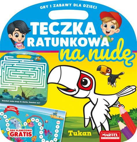 Teczka ratunkowa na nudę Tukan z grą praca zbiorowa