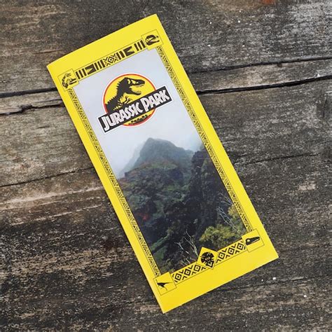 Jurassic Park Prop Jurassic World Map Brochure Jurassic Etsy