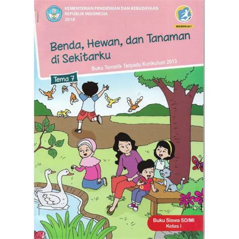 Jual Buku Tematik Tema 7 Kelas 1 Sd Mi Semester 2 Kurikulum 201 Benda