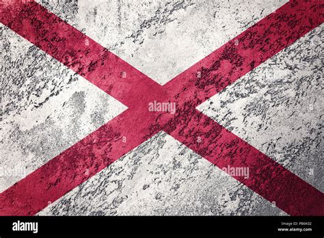 Grunge Alabama state flag. Alabama flag background grunge texture Stock ...