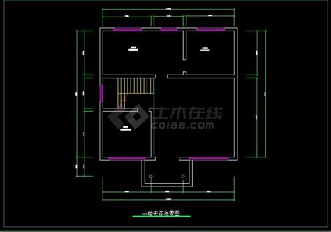 某地大型华丽型私人别墅建筑cad图纸别墅建筑土木在线