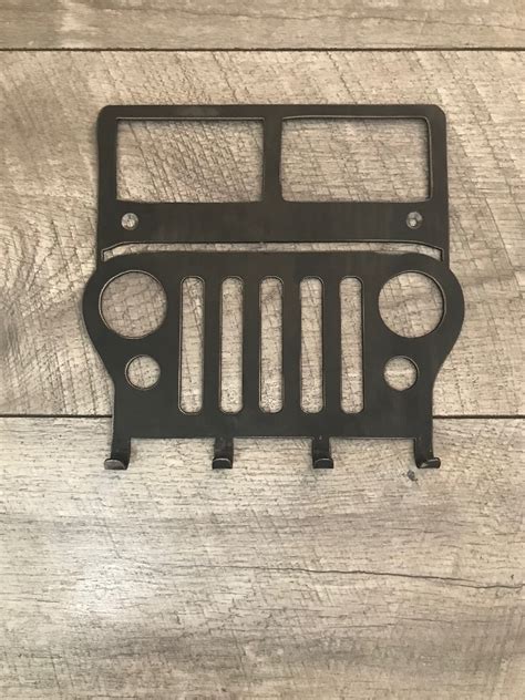 Jeep Key Holder Metal Key Holder Jeep Key Holder Keys Etsy