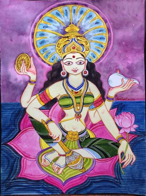 Devi Series By Keshav Venkataraghavan At Sutra Journal Durga Painting