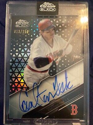 2020 Topps Chrome Black Gold Refractor Carlton Fisk Auto 150 CBA CF