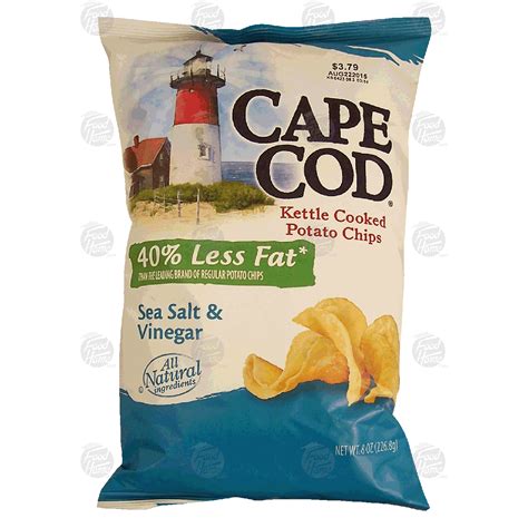 Cape Cod Kettle Cooked Potato Chips 40 Less Fat Sea Salt Vine8oz