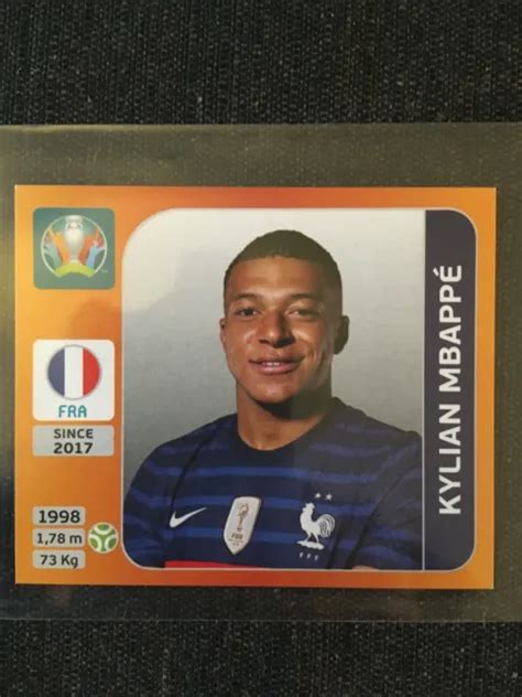 STICKER PANINI UEFA Euro 2020 Tournament Kylian Mbappe France 591