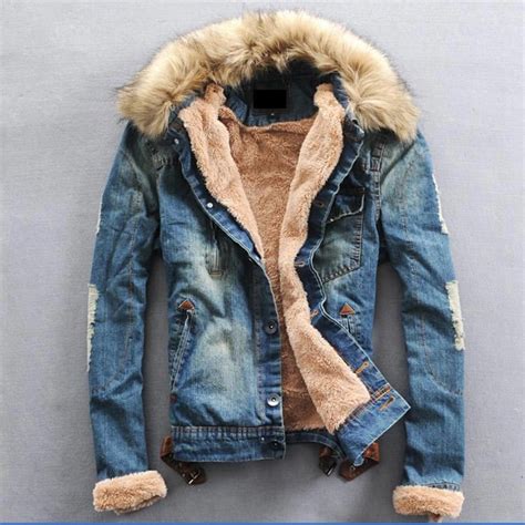 Popular Denim Jacket Fur Collar Men Buy Cheap Denim Jacket Fur Collar