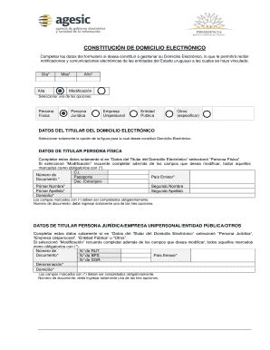 Completable En L Nea Agesic Gub Constitucin De Domicilio Electrnico