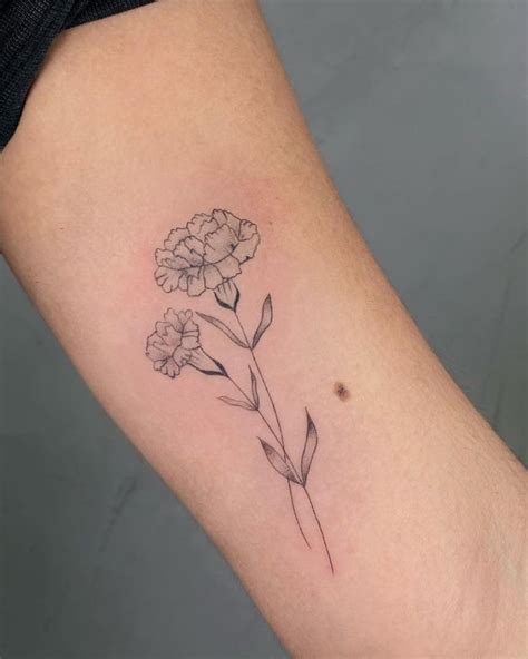 Best Carnation Flower Tattoo Ideas You Ll Have To See To Believe