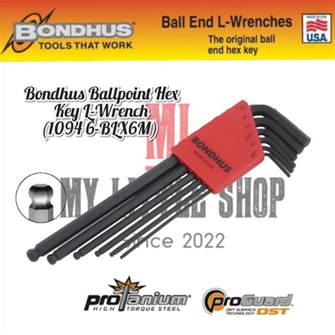 Bondhus 10946 BLX6M Ballpoint Hex Key L Wrench Set Allen Key Wrench