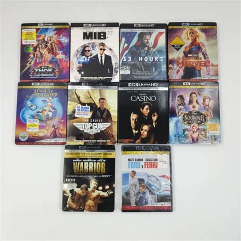 4K ULTRA HD Blu Ray Digi Code Variation Movie Listing Top Gun