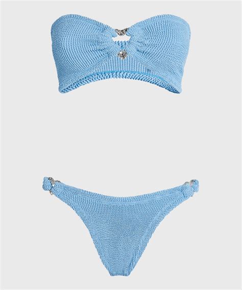 Nicole Bikini Sky Blue Silver Bollicine