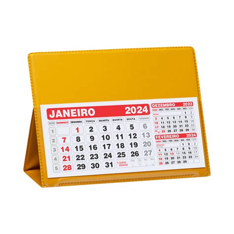 Calendário de Mesa Pvc Grande Personalizado 2024 100 Peças Elo7