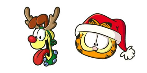 Christmas Garfield and Odie cursor – Custom Cursor