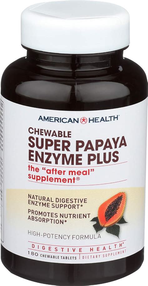 Amazon American Health Super Papaya Enzyme Plus Count