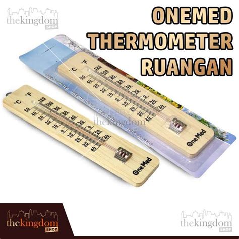 Jual Onemed Thermometer Ruangan Kayu Alat Pengukur Suhu Termometer