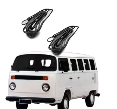 Par De Borrachas Portas Dianteiras Kombi Clipper