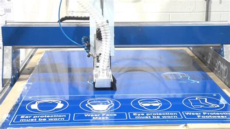 CNC Router Workshop Signage Blue Safety Signage YouTube