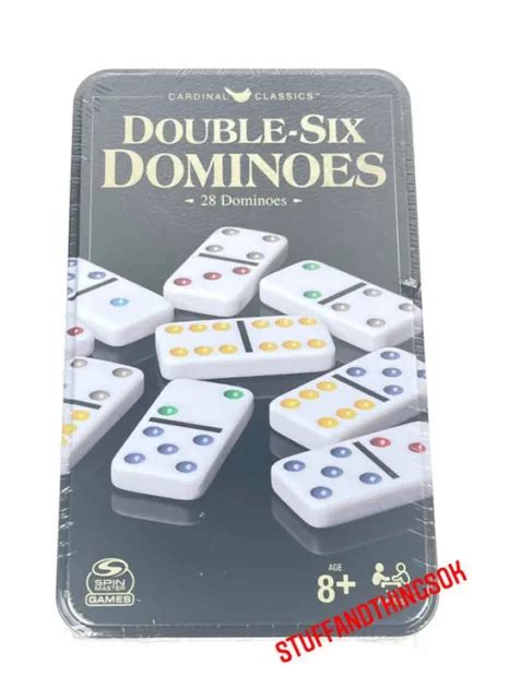 Double Six Dominoes Cardinal Classics Game Set 28 Dominoes New Sealed
