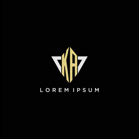 KA initial monogram logo for shape triangle creative design 25511030 ...