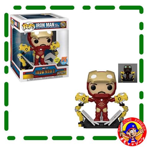 Iron Man Iron Man Mk Iv With Gantry Glow In The Dark Inch Deluxe