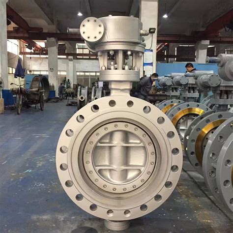 Api Worm Gear Wcb Stainless Steel Wafer Type Triple Offset