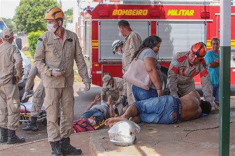 Colisão Entre Duas Motos Deixa Três Pessoas Feridas No Tijuca Capital Campo Grande News